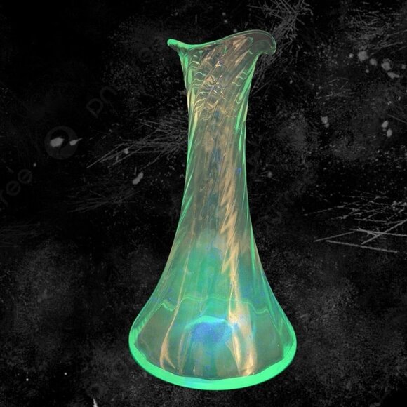 Orrefors Helena Optic Carafe Decanter Pitcher Clear Swirl Manganese 365nm UV - Picture 4 of 16